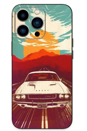 car illustration phone skin