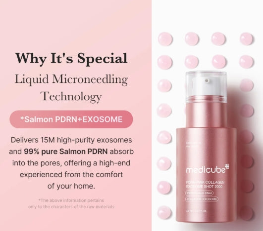 Medicube PDRN Pink Collagen Exosome Shot Serum 2000 – Anti-Aging Glow