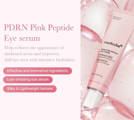 Medicube PDRN Peptide Eye Cream 30ml – Anti-Aging, Wrinkle Care & Brightening Eye Treatment