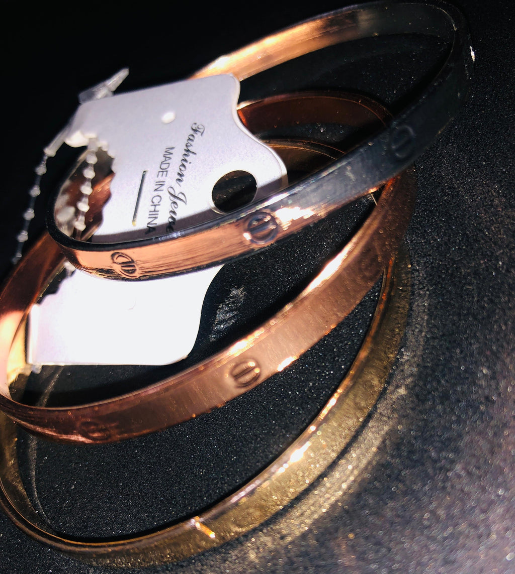 Stackable Bangle Jewelry Set (Silver, Rose Gold, Gold)