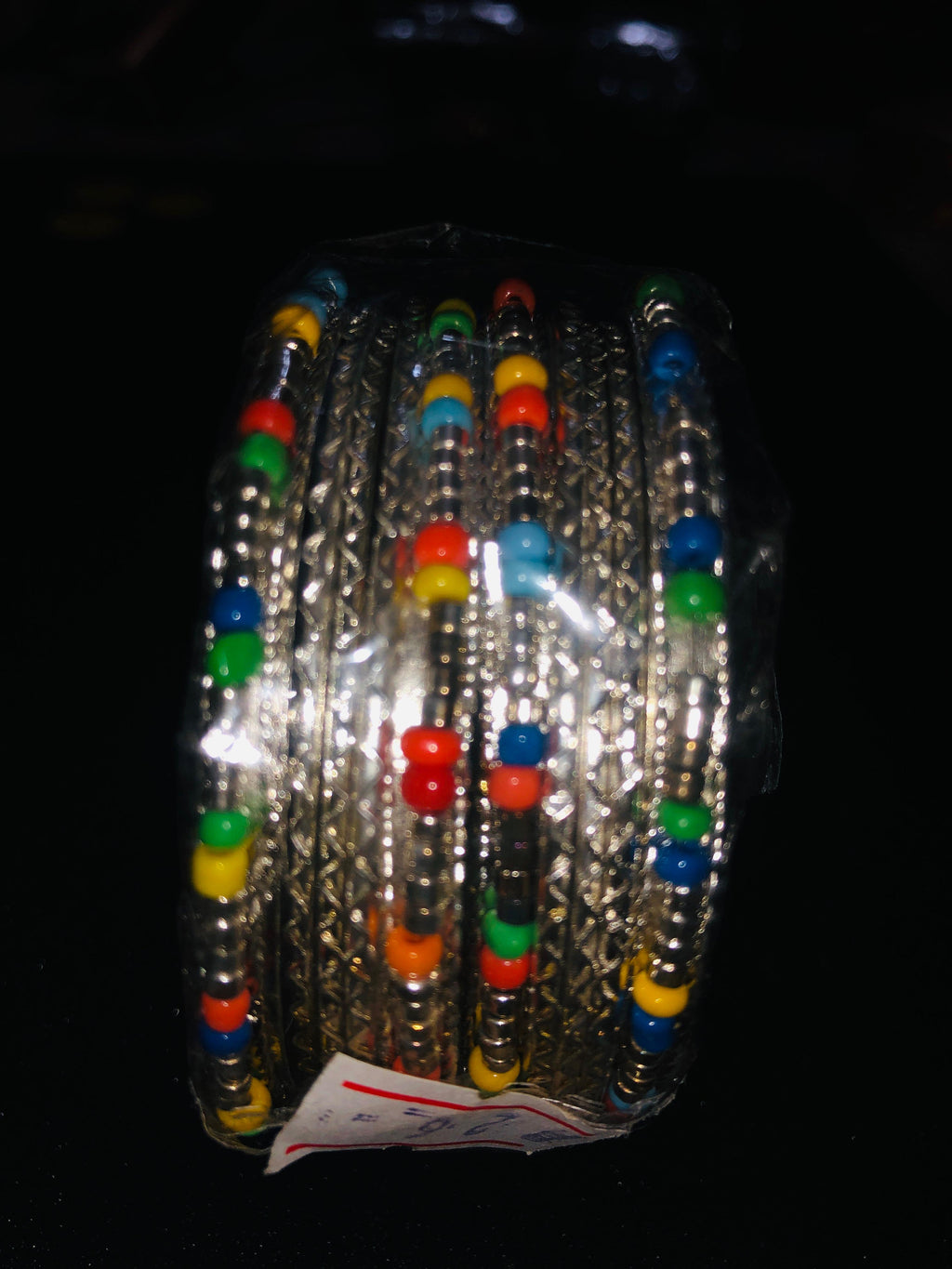 Colorful Beaded Stacking Jewelry Bangle Set (Multi-Pack)