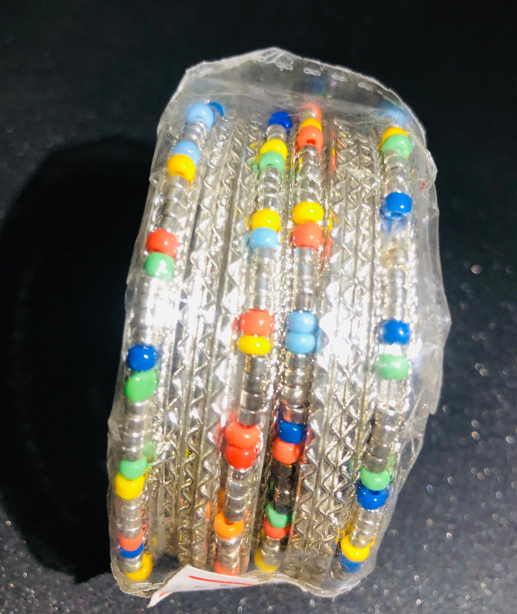 Colorful Beaded Stacking Jewelry Bangle Set (Multi-Pack)
