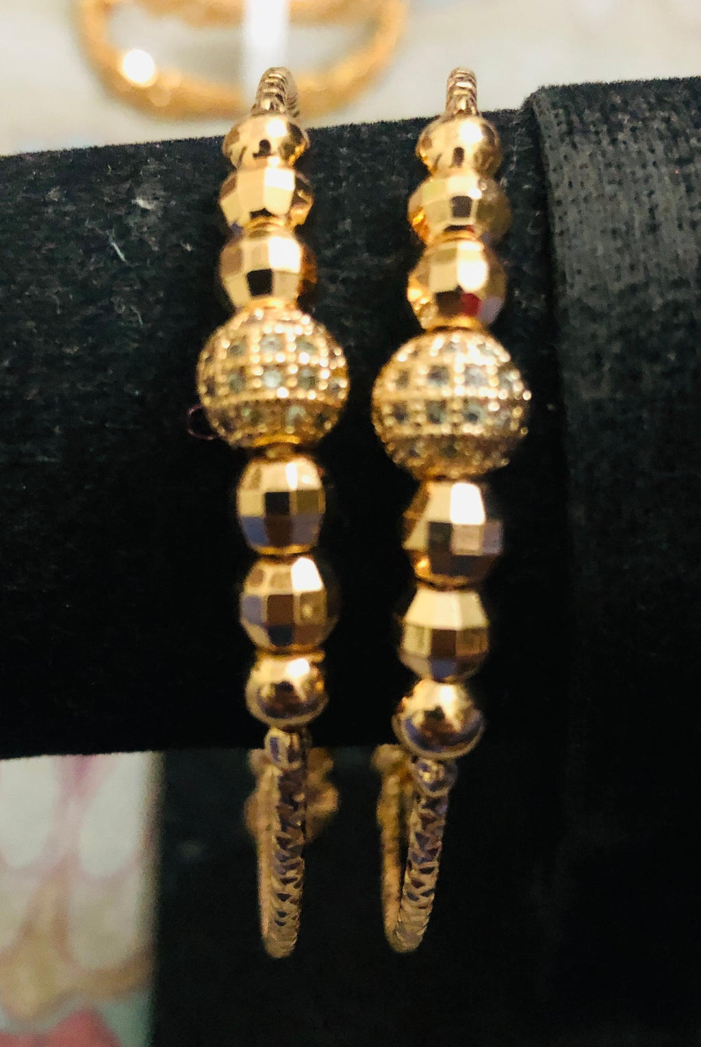 Sparkle & Shine Stackable Gold-Tone Bangle Jewelry