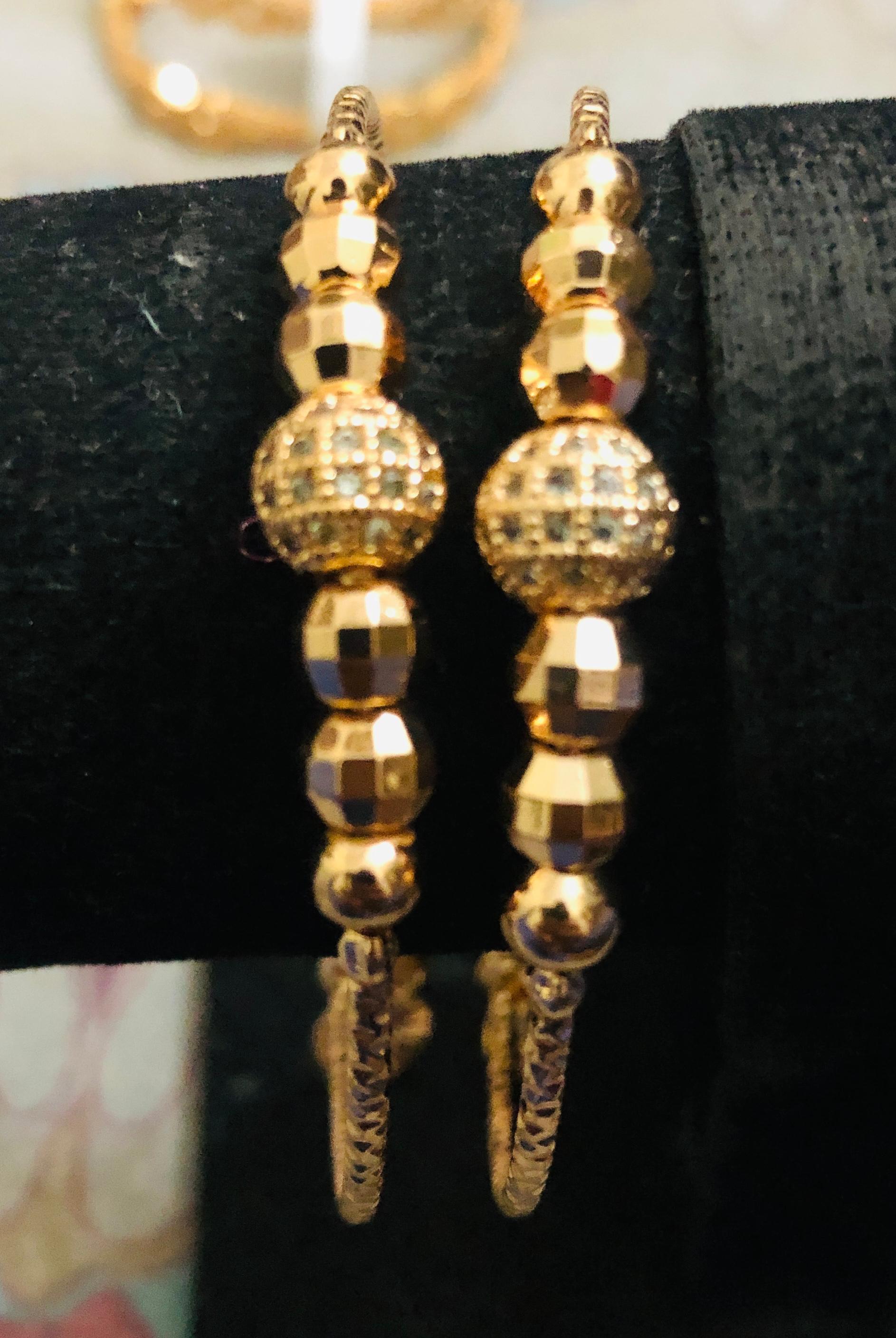 Sparkle & Shine Stackable Gold-Tone Bangle Jewelry