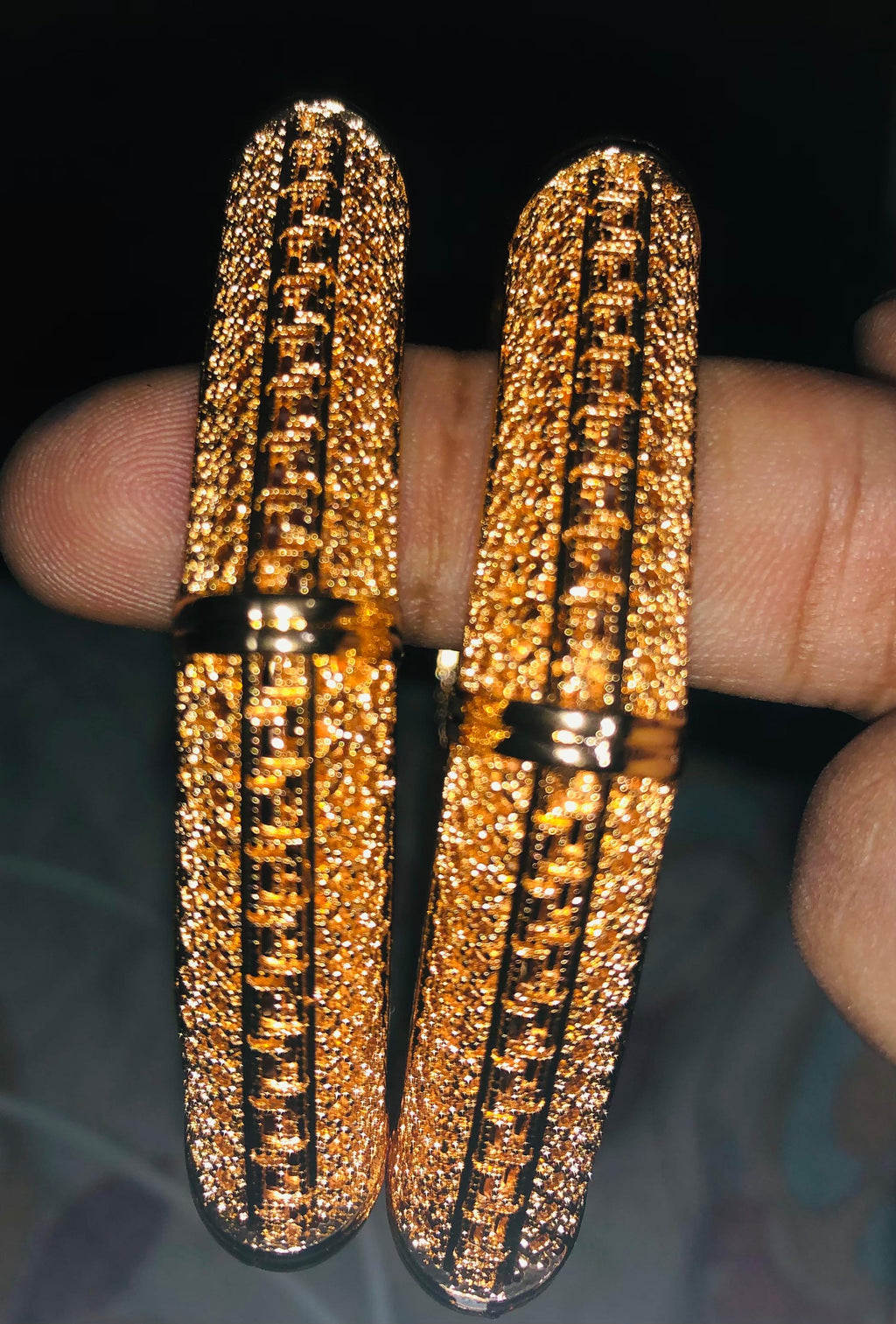 Dazzling Rose Gold-Tone Hoop Jewelry with Pavé and Faceted Beads